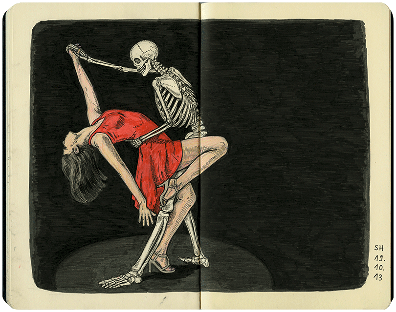 Knochen, Illustration